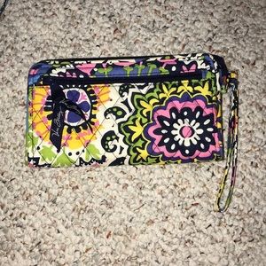 Vera Bradley front zip wristlet